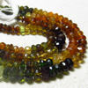 14 Inches - Micro Faceted AAA Petrol Tourmaline Rondell - -Micro Faceted Rondell -Rich Tourmaline - Size - 5 mm